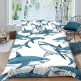 thumbnail image 1 of Home Bedding Set Fish Shell Comforter Cover Set Teen Adult Creative Seafloor Bedspreads,King (90"x104"), 1 of 5