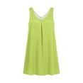 thumbnail image 4 of Adeawade For Women Sleeveless Summer Dress Solid Color Home Wear Round Neck Nightgown Dress Versatile Clothes Xl Green, 4 of 4