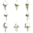 thumbnail image 2 of Iron Gold Metal Ring Garland Artificial Flower Rack Christmas Wreath Wedding Supplies Party Home Hanging Decoration, 2 of 11