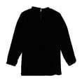 thumbnail image 2 of Eileen Fisher Womens Velvet Mock Neck Tunic Blouse, Black, XX-Small, 2 of 2