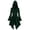 Green, variant on Witch Hooded Dress, Gothic Asymmetric Dress, Renaissance Witch Costume, Halloween Cosplay Gown, Gothic Cape Dress Retro Hooded Ruffle Sleeves Irregular Skirt Women'S Cape Coat, Black L