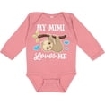 thumbnail image 3 of Inktastic My Mimi Loves Me with Sloth and Hearts Boys or Girls Long Sleeve Baby Bodysuit, 3 of 5