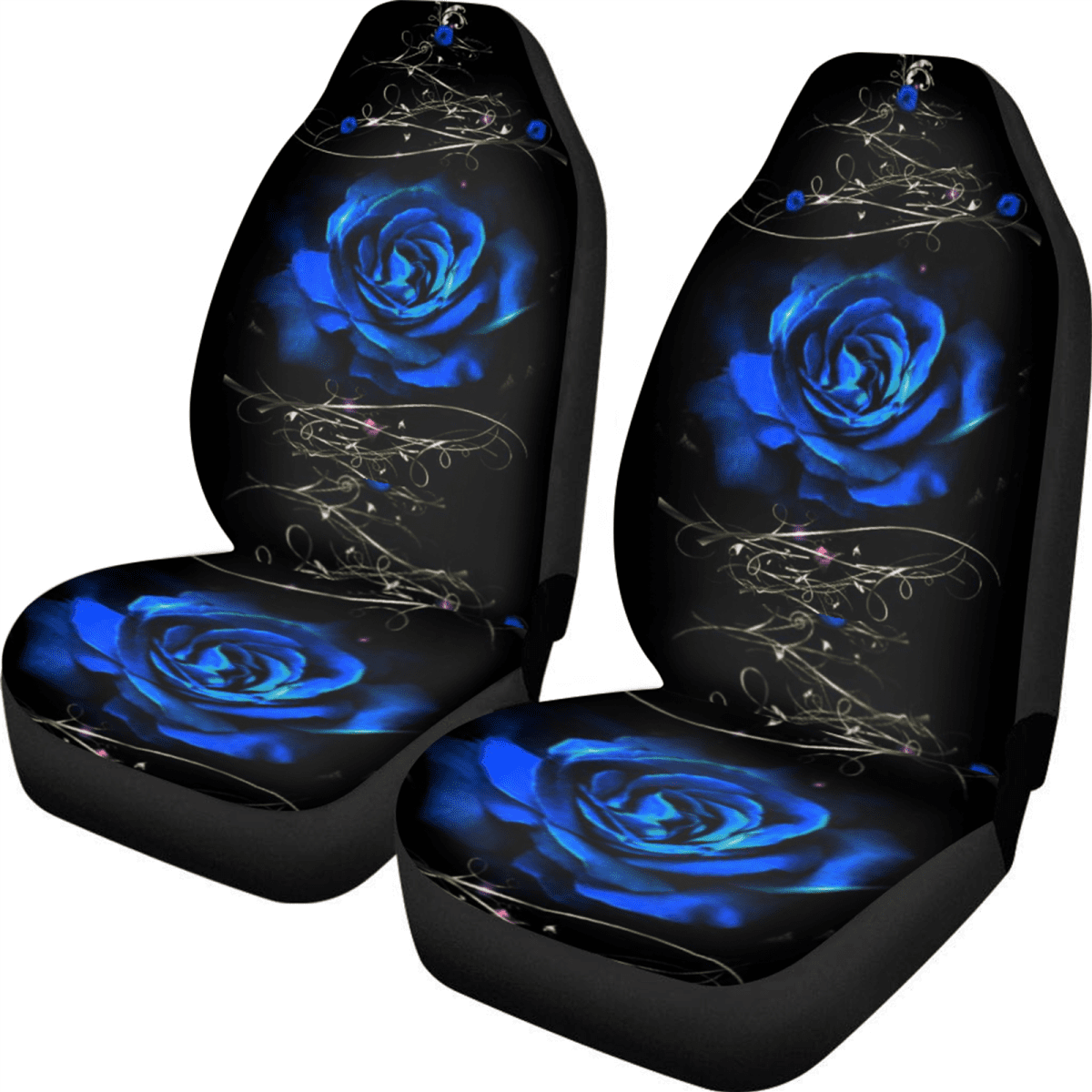 Skull Butterflies Printed Car Seat Covers, Universal Fit Car Seat Covers  For Front Seats Only, Automotive Bucket Seat Cushion Pad - Temu