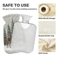 thumbnail image 4 of 2L Hot Water Bottle with Soft Velvet Cover PVC Hot Water Bag for Pain Relief Long-Lasting Warmth Christmas Deer and Snowmen, 4 of 8