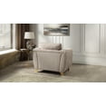 thumbnail image 5 of Leena Contemporary Style Upholstery Chair Made with Wood in Gold accent & Beige, 5 of 7