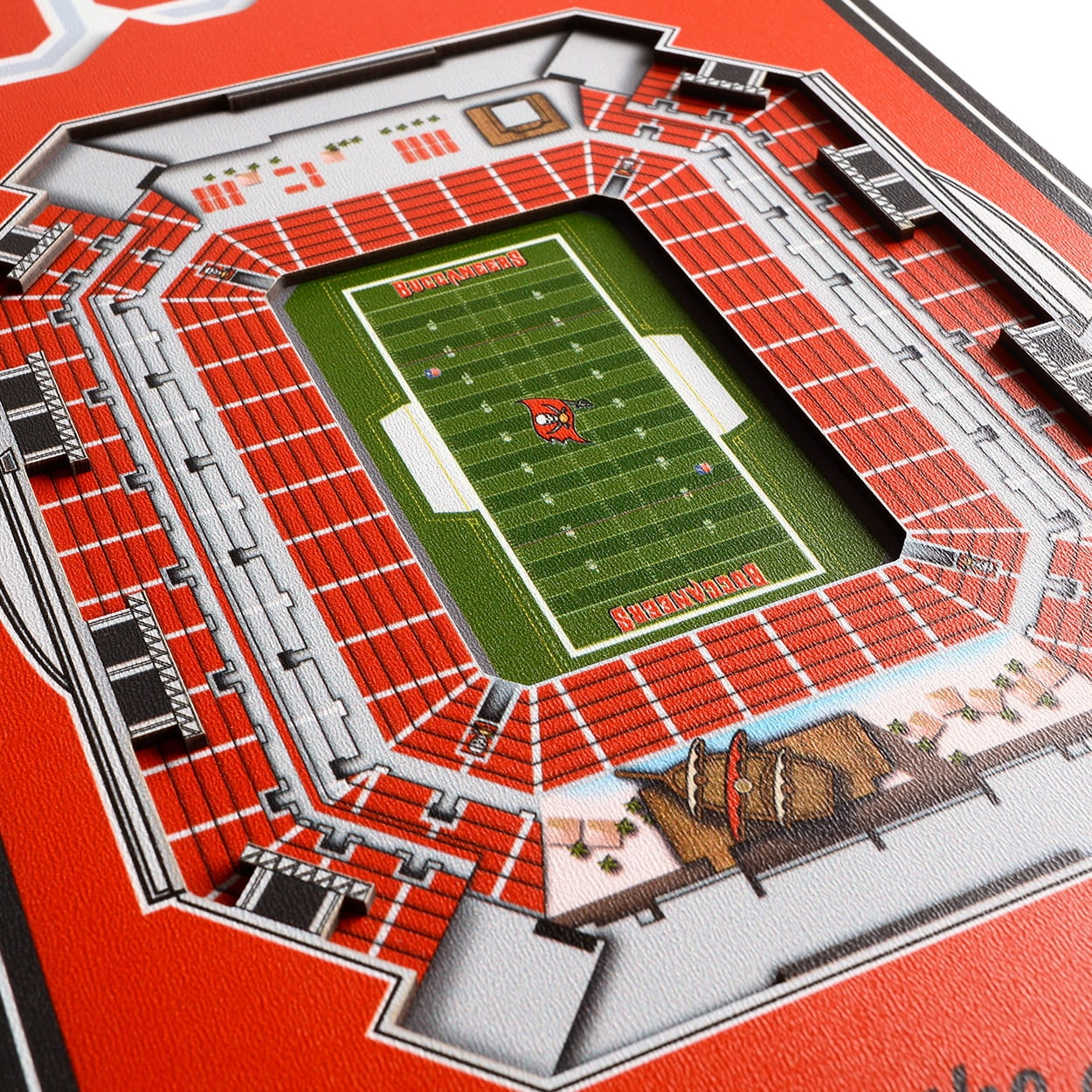 Tampa Bay Buccaneers 8'' x 32'' 3D StadiumView Banner