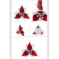 thumbnail image 2 of Swarovski Crystal Christmas Ornament POINSETTIA Silver Tone #5064278, 2 of 3