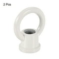 thumbnail image 3 of Unique Bargains 15kg Load 29x35mm M10 Thread Ring Shape Female Loop Eye Nut White 2 Pack, 3 of 5