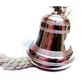 thumbnail image 2 of "Premium Nautical Aluminum Bell with Nickel Plating | Pirate's Ship Bell |   Wall Decor | Nagina International (7 Inches)", 2 of 6