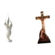 thumbnail image 1 of Escultura De Pluma Religiosa Moderna, Estatua Católica Sagrada, Artesanía De Resina, Figura Decorativa Para Chimenea, Oficina, Armario, Mesa., 1 of 8