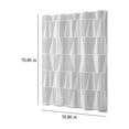 thumbnail image 3 of LSLJS Shower Curtain for Bathroom - 71"x71" Gray Gradual Geometry Fabric Shower Curtain with 12 Hooks, Waterproof Quick-Drying Washable Shower Curtain Modern Style Bathroom Decor for Bathrubs Spa, 3 of 7