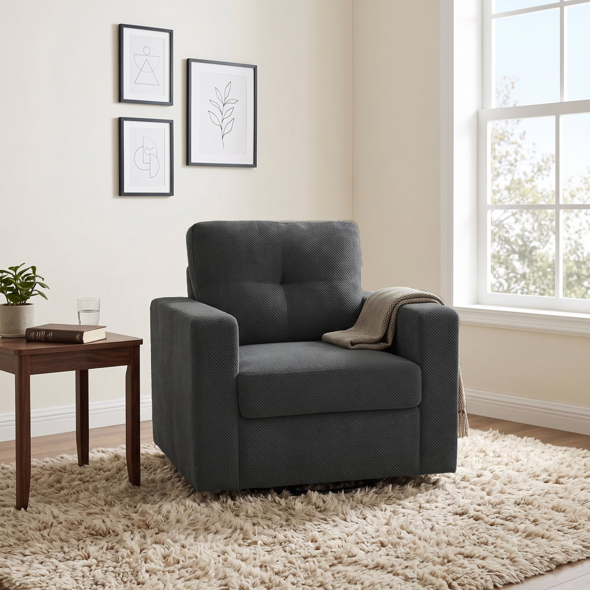 degree rotation single sofa chair product