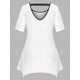 thumbnail image 2 of Camiseta de Pañuelo de Lunares con Estampado Floral de Talla Extra Grande Rosegal  Camisetas tallas grandes, 2 of 5