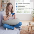 thumbnail image 5 of Eurhowing Arm Rest Pillow for Gaming & Reading, Ergonomic U-Shaped Lap Pillow, Memory Foam Arm Support Pillow for Bed & Sofa, Gray, 5 of 9