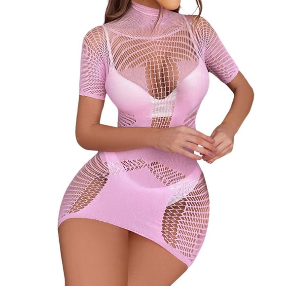 TJAZFJPA Sexy Valentine Lingerie for Women Red Women Fashion Sexy Lingerie Hollow Out Bodysuit Underwear Nightclub Cos Fun Lingerie Red Lingerie Bottoms Women Valentines Lingerie for Women Pink