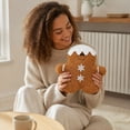 thumbnail image 4 of Gingerbread Man Pillow Cute Soft Christmas Stuffed Character Cushion For Holiday House Decor, 4 of 8