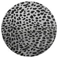 thumbnail image 3 of Leopard Print Pattern Soft Bedroom Round Area Rug, Washable Cute Nursery Circle Throw Mat, Non-Slip Contemporary Small Low Pile Floor Carpet for Dorm Bedside, 3 of 6