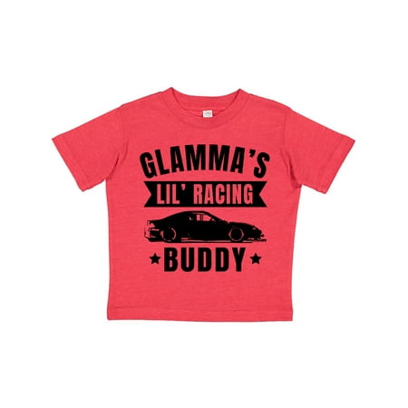 

Inktastic Glammas Lil Racing Buddy Gift Toddler Boy or Toddler Girl T-Shirt