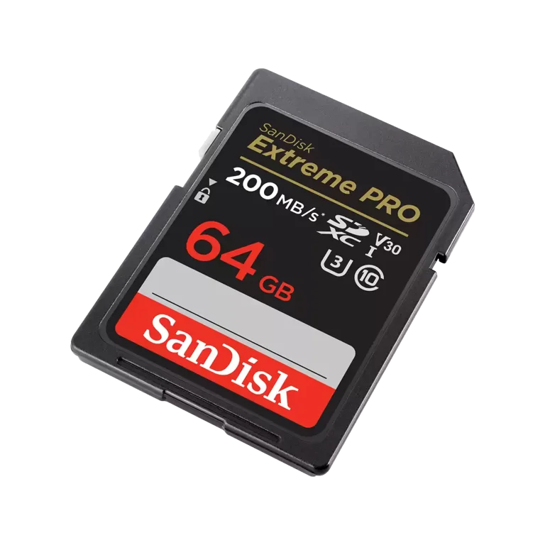 SanDisk 64GB Extreme PRO Memory Card, SDHC and SDXC, UHS-I, 200MB