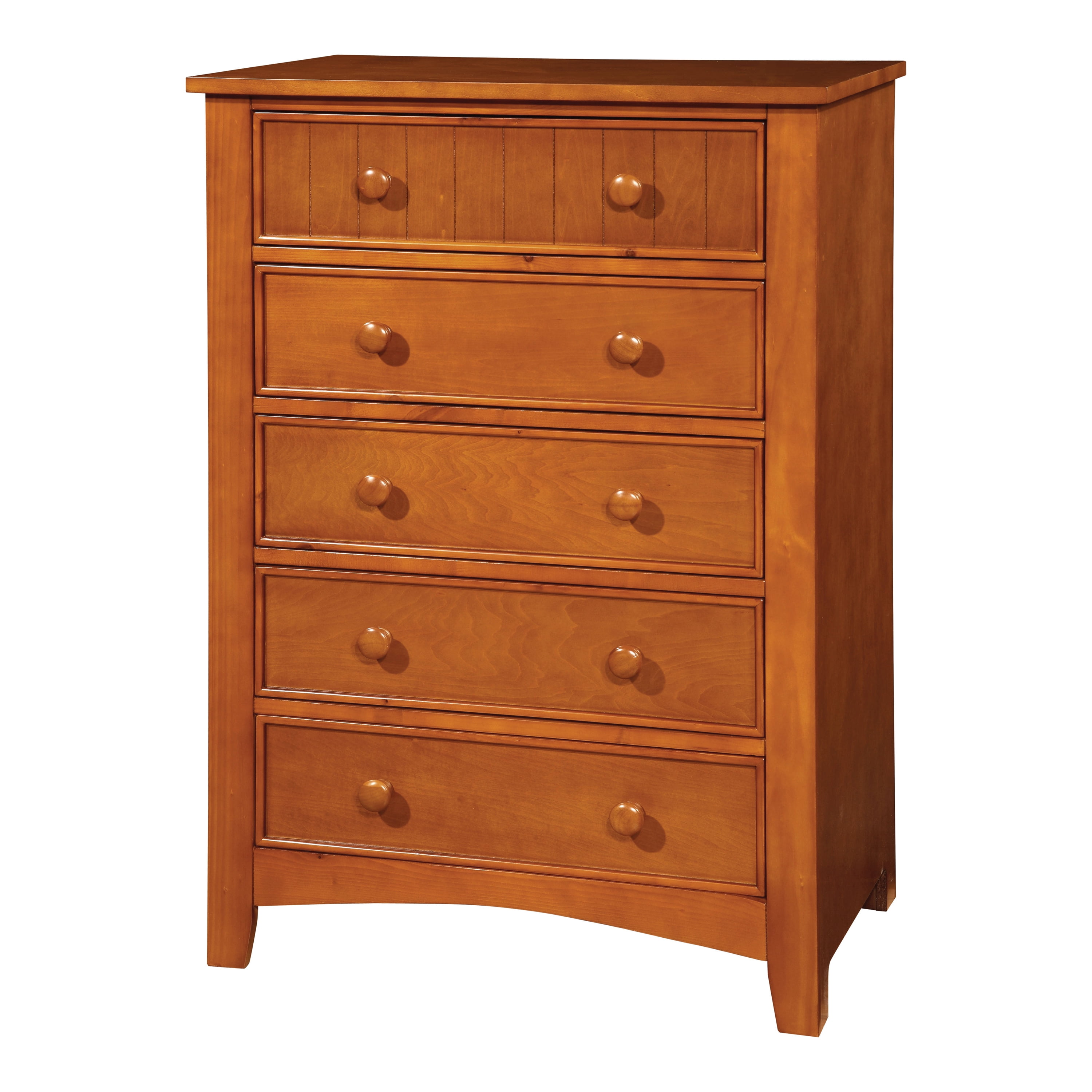 Furniture of America Sawyer 5-Drawer Wood Walnut Kids Chest