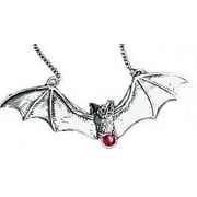 Large Gothic Zotz the Bat Danger Amulet Pendant Necklace