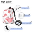 thumbnail image 4 of Yiaed Pink Hearts Print Backpack, Premium Laptop Backpack, Travel Backpack for Women, Lightweight Backpacks, Comfortable Back Pack-Medium, 4 of 7