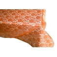 thumbnail image 3 of Sheer Lace Tablecloth Overlay Wedding and Party Decoration Orange, 3 of 3