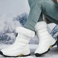 thumbnail image 5 of gakvbuo Snow Boots For Women Short Boots Winter Outdoor Snow Women's Thick Insulation Cotton Rural Tourism Skiing Shoes, 5 of 9