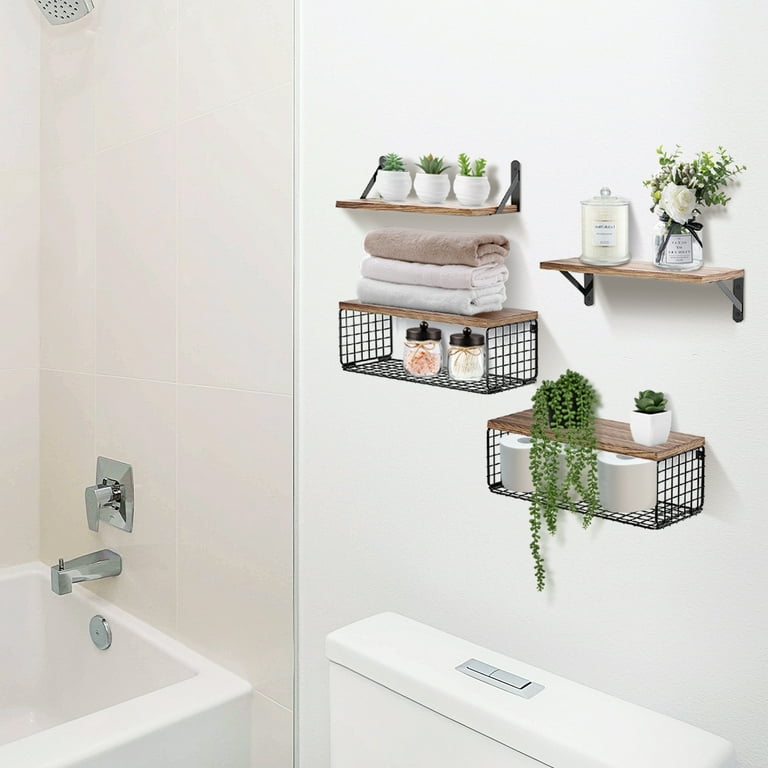 Hanging Wall Basket for Storage, Bathroom Wall Organizer Over Toilet  Storage, Wall Hanging Baskets for Organizing, Bathroom Over Toilet  Organizer