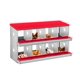 thumbnail image 1 of QinaQin Caja nido para gallinas de 6, 8 o 10 huecos, fabricada en acero galvanizado resistente al óxido, fácil recolección de huevos y limpieza, 1 of 7
