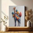 thumbnail image 6 of Colorful Giraffe Canvas Wall Art，Wildlife Decor for Living Room Bedroom Office Dining Room Hallway, 6 of 8