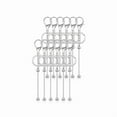 thumbnail image 6 of Portable 12 Pcs Beadable Keychain Charm Set Sturdy Alloy Blanks Beading Keyring Accessories for Craft Suppplies Jewelry, 6 of 10