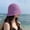 Purple;, variant on Straw Hat, Internet Famous, Women's Summer Beach Small Brim, Simple Sun Protection, Sun Shading Hat, Travel Vacation Woven Beach Fisherman Hat