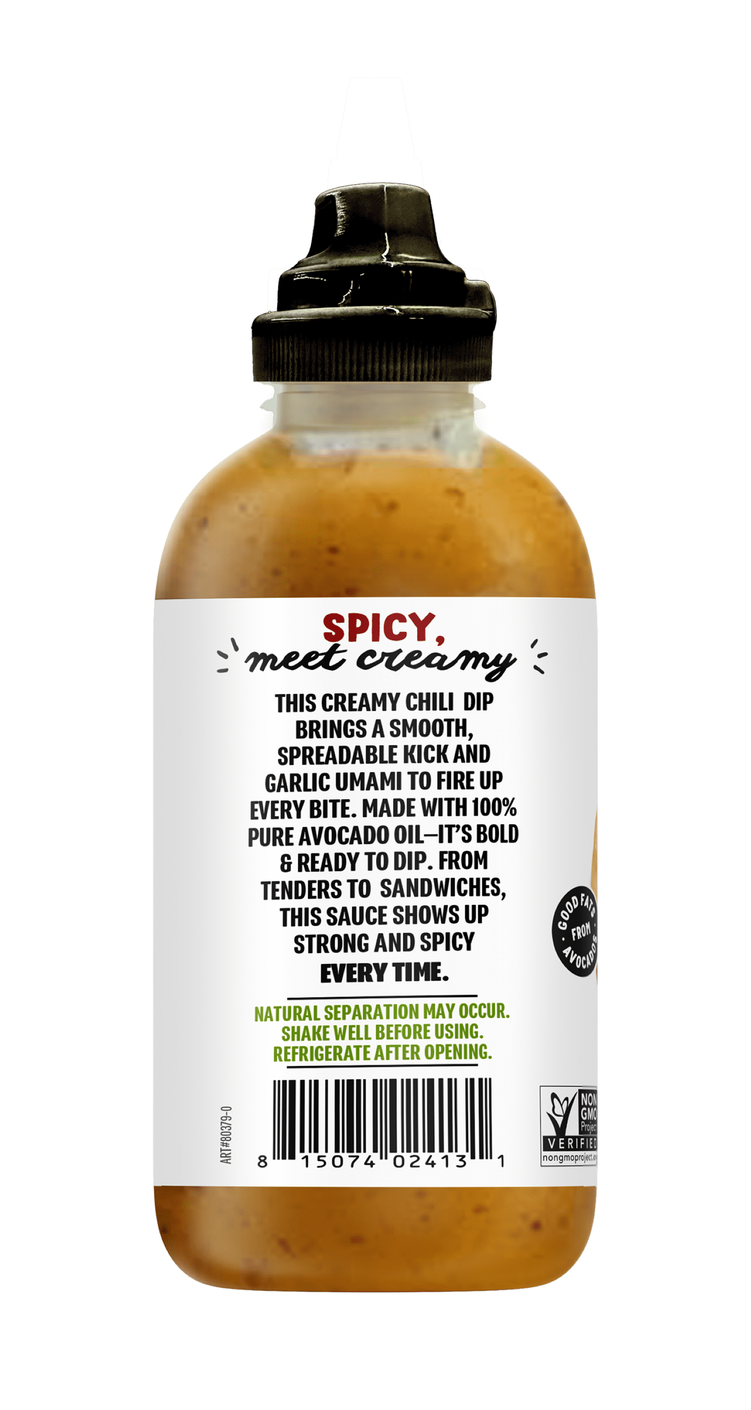 Chosen Foods Creamy Chili Sauce Made with 100% pure avocado Oil 9 fl oz