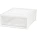 thumbnail image 2 of IRIS USA 129770 Shallow Box Chest Drawer, White/Clear, 2 of 2