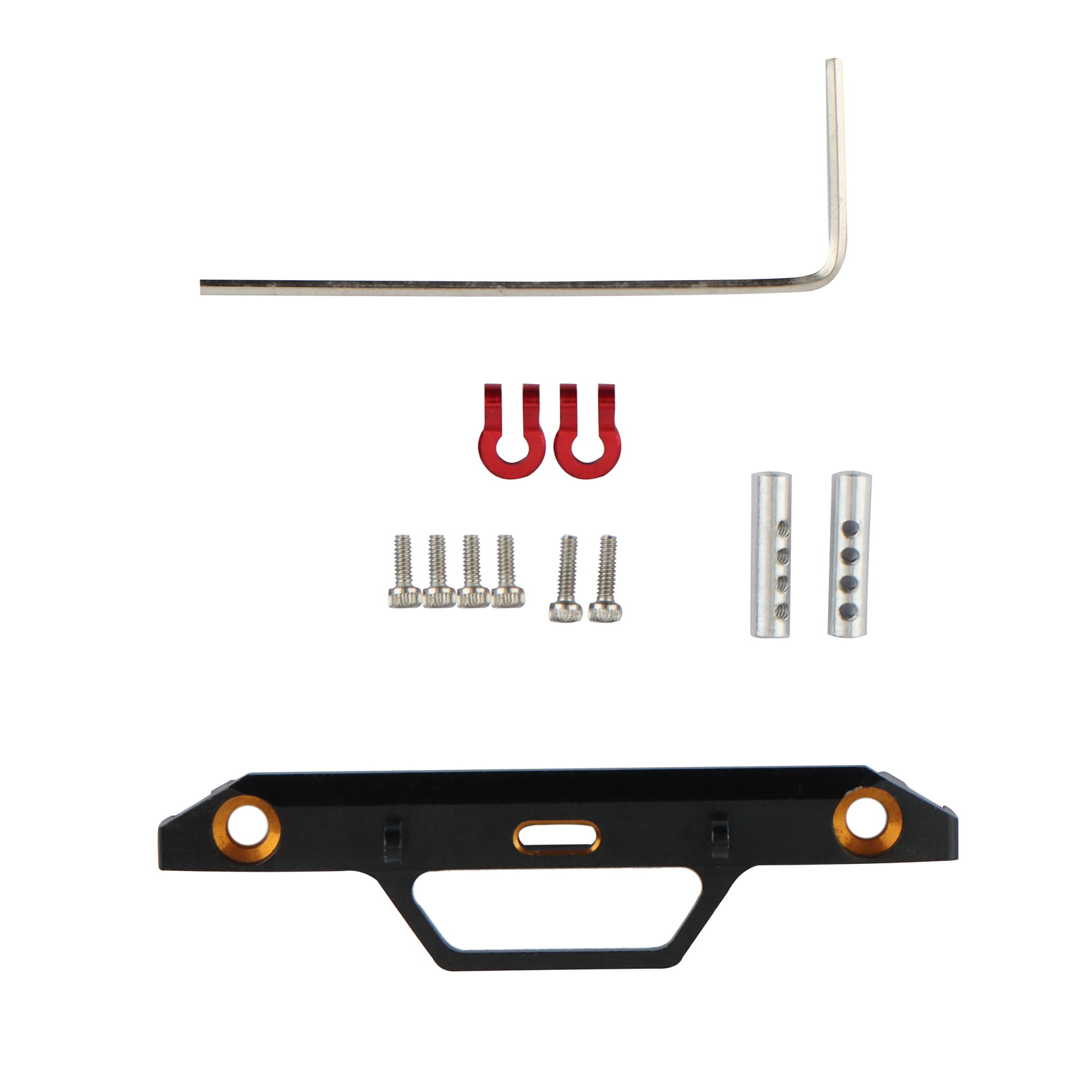 Details about   Metal Front Bumper & Hook for 1/24 RC Crawler Car Axial SCX24 90081 Upgrade Part