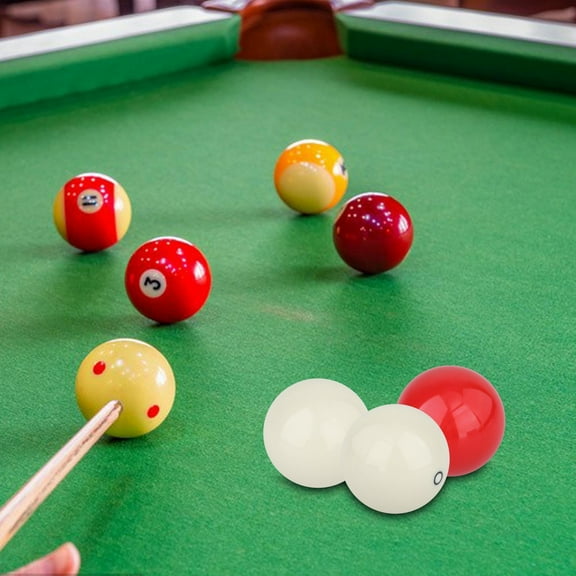 3Pcs Billiards Balls Practice Complete Ball Set for Beginner Men Women