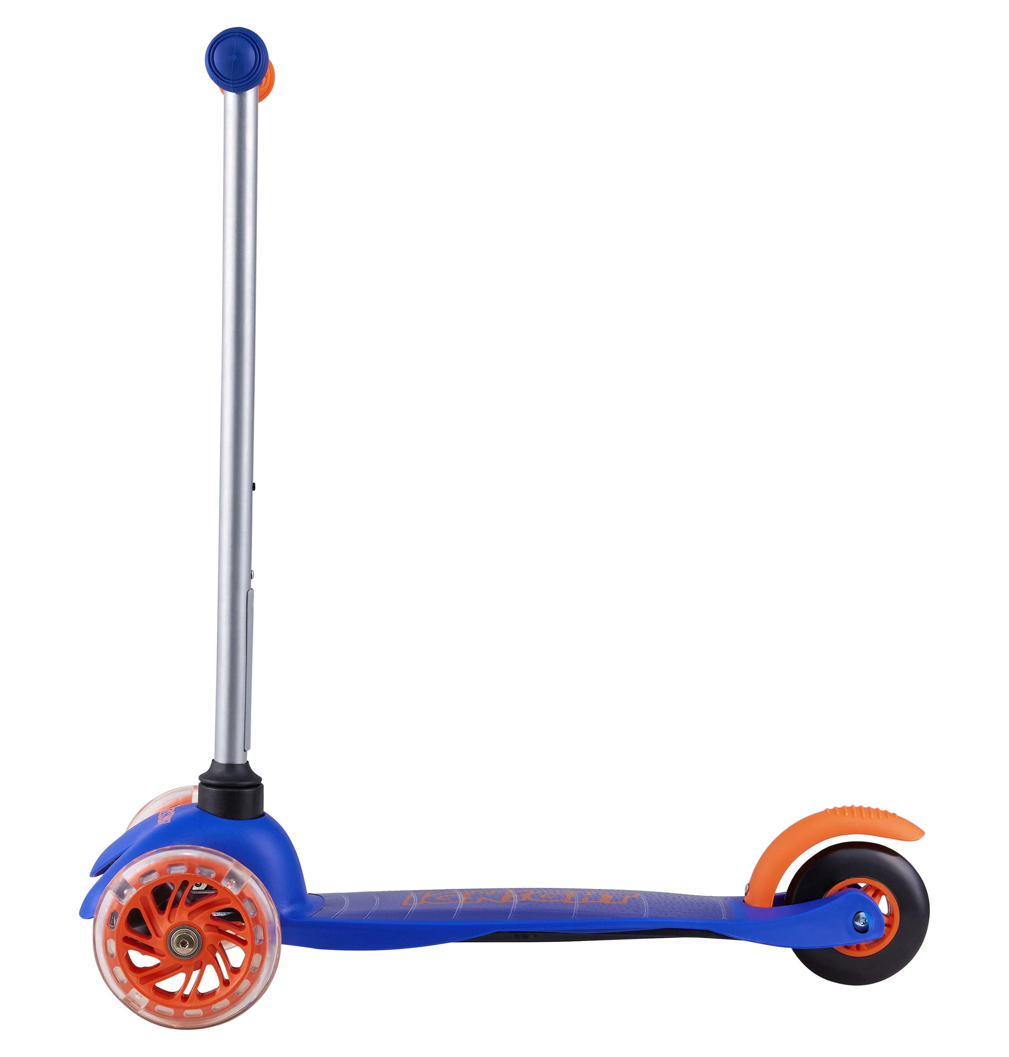 Ignight 3 Wheel Blue Scooter with Light up Wheels & Tbar, for Unisex Ages 3+