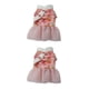 thumbnail image 1 of Methold Ropa para perros, vestidos para cachorros, traje Tang, estilo chino de Año Nuevo, calidez de invierno, múltiples patrones, disfraz S, rosa floreciente 2piezas, 1 of 6