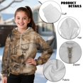 thumbnail image 6 of Pzuqiu Camo Hunting Deer Boy's Hooded Sweatshirts Unique Design Comfortable Long Sleeve Kids Warm Fleece Fall Outfits Fashion Clothing Casual Clothes for Boys 4-5, 6 of 7