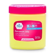 MEDPRIDE Baby Petroleum Jelly 8 Ounce Pink – Skin Protectant and Moisturizer for Dry Skin, Rashes, Burns, Diaper Rash, Baby Scented Petroleum Jelly