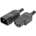 thumbnail image 3 of Conector de toma de corriente de enchufe adaptador recto de terminal de 3 pines, toma de corriente AC-013 par macho hembra, 3 of 5