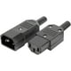 thumbnail image 3 of Conector de toma de corriente de enchufe adaptador recto de terminal de 3 pines, toma de corriente AC-013 par macho hembra, 3 of 5