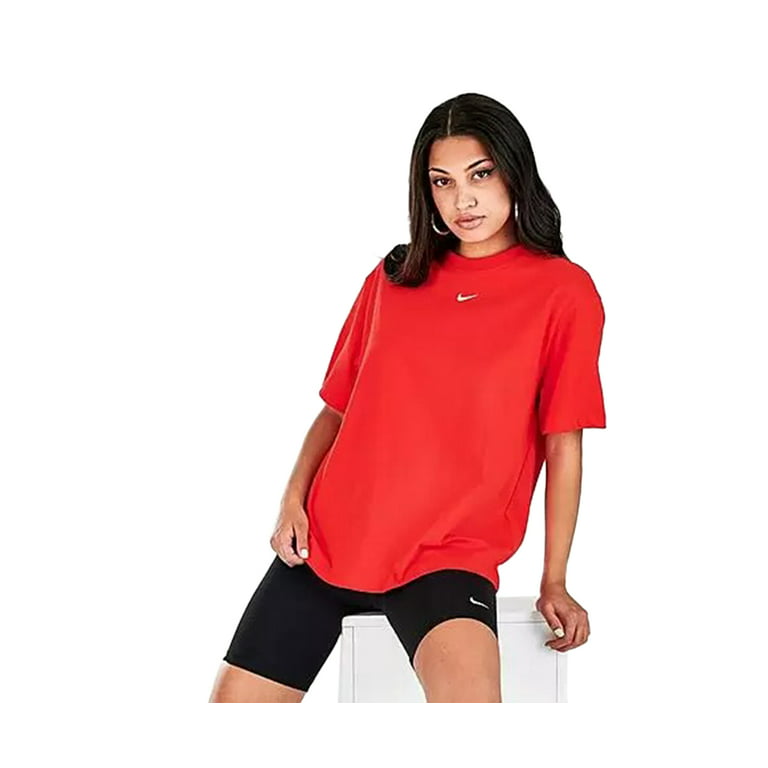 doden Samuel Beg Nike Sportswear Essential Boyfriend T Womens Active Shirts & Tees Size S,  Color: Red/White - Walmart.com