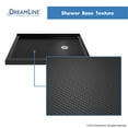 thumbnail image 5 of DreamLine SlimLine 34 in. D x 48 in. W x 2 3/4 in. H Right Drain Double Threshold Shower Base in Black DLT-1034482-88, 5 of 5