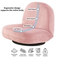 thumbnail image 5 of Loungie Adriano Plush Recliner/Floor Chair, Pink, 5 of 8