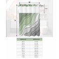 thumbnail image 6 of No Hook Shower Curtain with Snap in Liner, Sage Green and Grey Ombre Stripes Geometric Color Gradient Shower Curtains for Bathroom, Washable Shower Curtain Liner Set with Mesh Top Window, 72"x72", 6 of 6