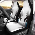 thumbnail image 1 of RYLABLUE Set of 2 Car Seat Covers Blue Abstract Green Eye Long Lashes Beautiful Beauty Body Universal Auto Front Seats Protector Fits for Car,SUV Sedan,Truck, 1 of 5
