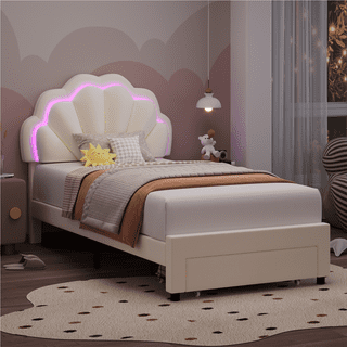 Kids Beds Headboards in Kids Furniture Beige Walmart