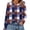 Blue, variant on Women's Long Sleeve Shirts Color Block Casual Crewneck T Shirts Comfort Tops Spring Fall Fashion Clothing Orange XXL